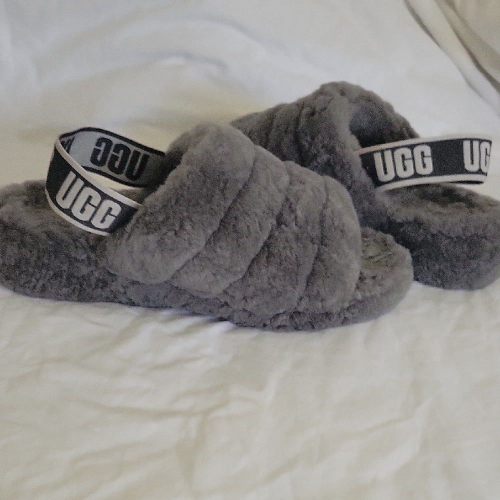 UGG Soft Gray Plush Footwear